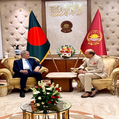Indian High Commissioner in Dhaka made courtesy call on Bangladesh President 