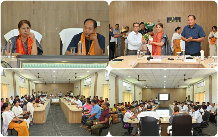 মন্ত্ৰী বিশ্বজিৎ দৈমাৰী আৰু মন্ত্ৰী অজন্তা নেওগৰ তামুলপুৰ জিলা আয়ুক্তৰ কাৰ্যালয়ত গুৰুত্বপূৰ্ণ পৰ্যালোচনা বৈঠক