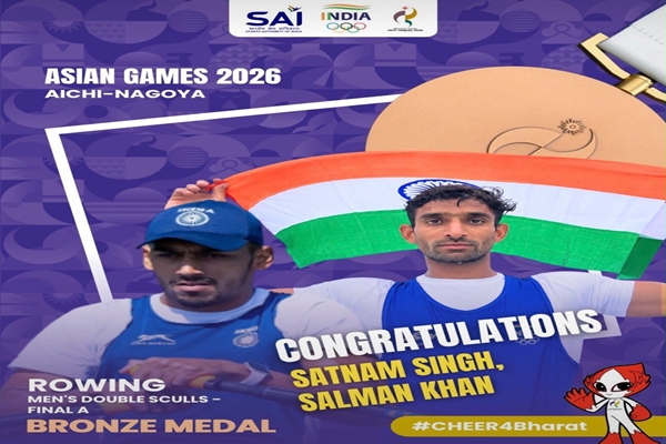Satnam Singh, Salman Khan win India’s first Asian Games medal in men’s double sculls