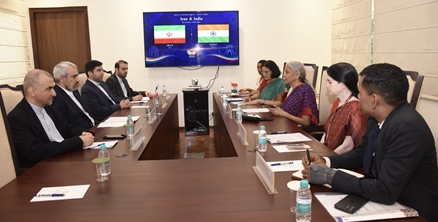 FM Nirmala Sitharaman meets Iranian Minister Seyed Ali Madanizadeh in New Delhi