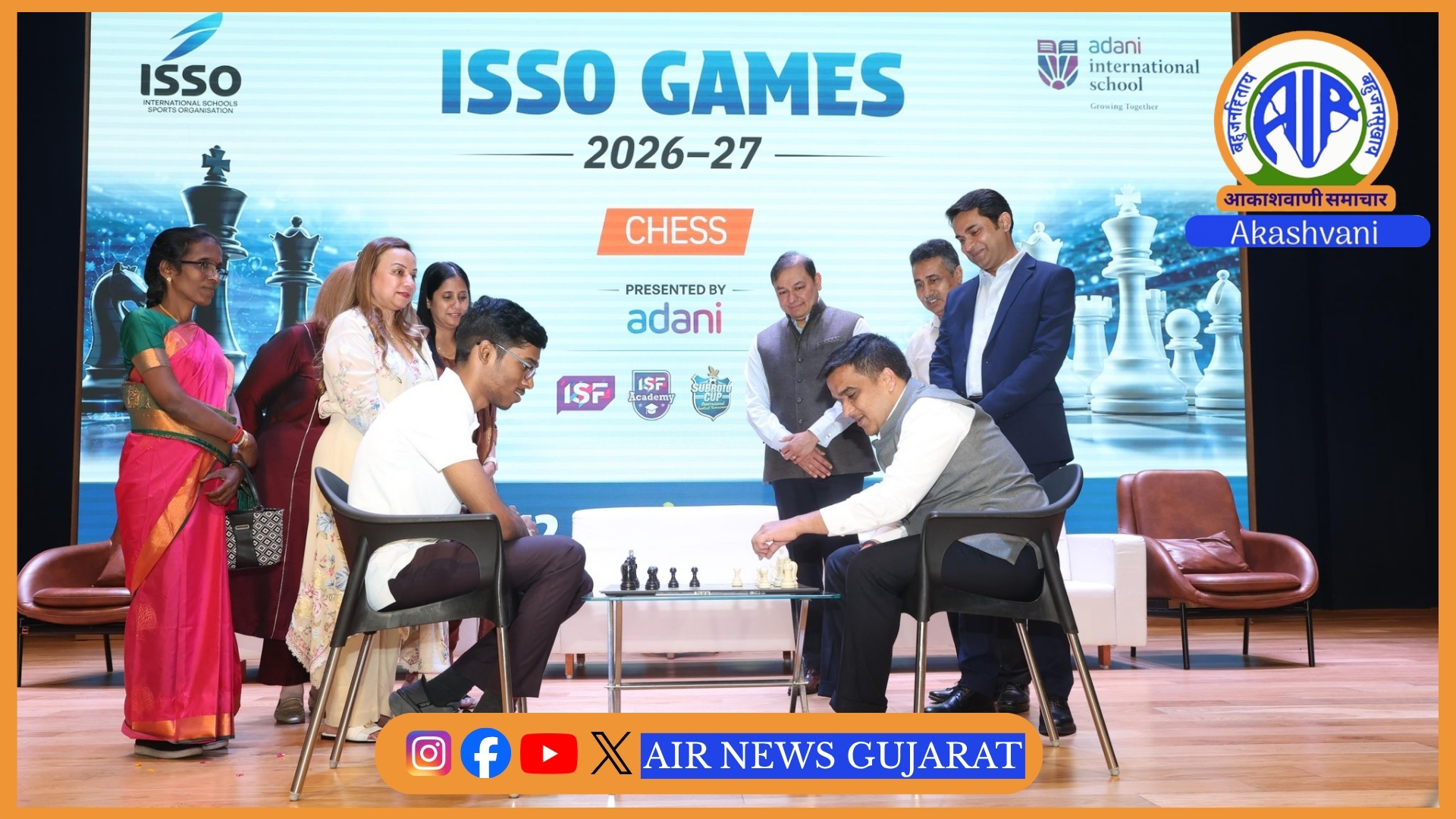 અમદાવાદમાં ISSO ચેસ ગેમ્સનો શાનદાર પ્રારંભ : Dy.CM હર્ષ સંઘવીએ ખેલાડીઓનો વધાર્યો ઉત્સાહ