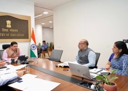 Education Minister Pralhad Joshi holds meeting with officials for school education reforms