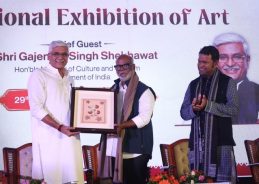 Tourism Minister Gajendra Singh Shekhawat felicitates 20 Award-Winning Artists at 65th National Exhibition of Art in New Delhi