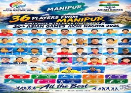 36 Sportspersons, Three Coaches From Manipur Represent India at Asian Games 36 Sportspersons, Three Coaches From Manipur Represent India at Asian Games