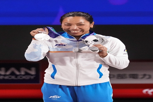 VP Radhakrishnan congratulates Mirabai Chanu on Asian Games Silver medal