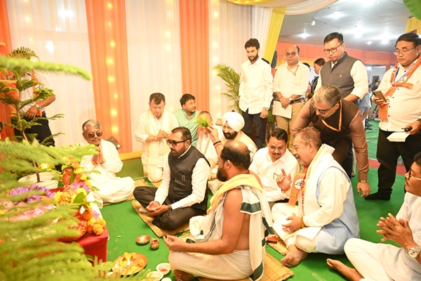 Union Minister Prataprao Jadhav Arrives in Imphal on One-Day Visit to Manipur; attends Ganesh Puja celebration