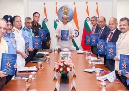 Defence Minister Rajnath Singh releases ‘RAKSHA’ document on Defence Diplomacy in New Delhi Defence Minister Rajnath Singh releases ‘RAKSHA’ document on Defence Diplomacy in New Delhi