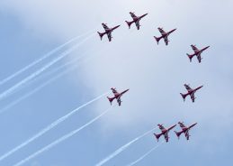 Suryakiran Aerobatic Team takes to Meerut skies for the first time