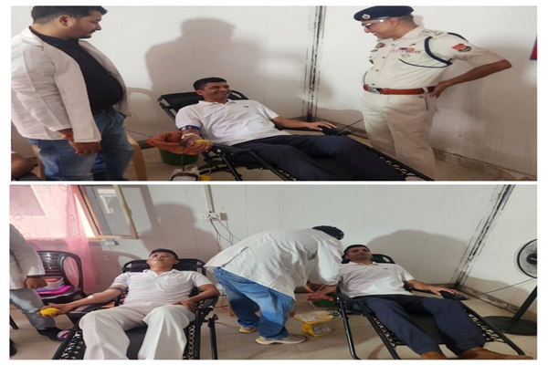 Blood Donation Camp Organised at 2nd TSR Battalion Headquarters in Delhi