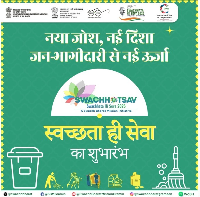 स्वच्छता ही सेवा 2026 अभियान कल से देशभर में शुरू
