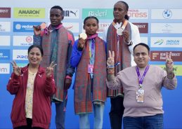 Kenya’s Charles Matata breaks course record to win men’s elite race at Vedanta Delhi Half Marathon
