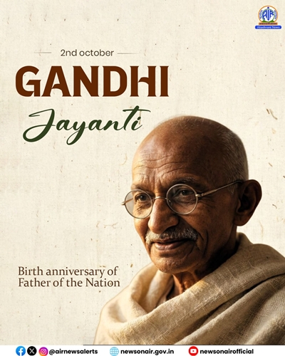 Nation pays homage to Father of Nation Mahatma Gandhi and former PM Lal Bahadur Shastri on their birth anniversary today