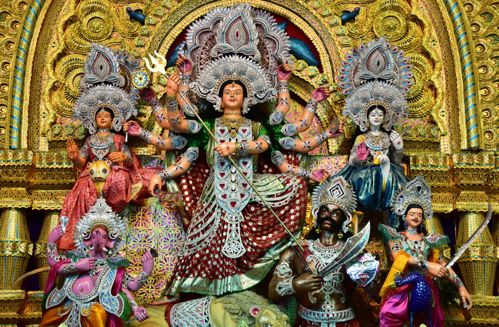 Durga Puja celebrations continue across Odisha as devotees visit temples and pandals