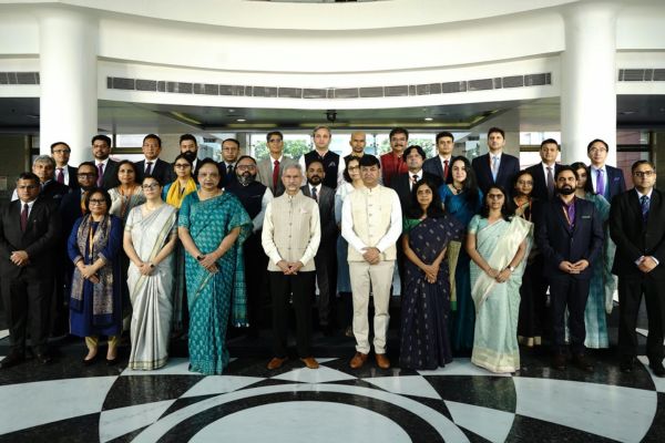 EAM interacts with 2011-batch IFS officers undergoing mid-career training