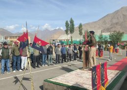 Ladakh Police Bike Rally Flagged Off from Kargil for Rashtriya Ekta Diwas Celebrations in Gujarat