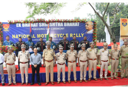 Tripura Police team embarks on motorcycle rally from Agartala to Kevadia