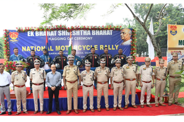 Tripura Police team embarks on motorcycle rally from Agartala to Kevadia