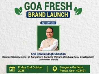 Union Minister Shivraj Singh Chouhan to launch Goa Fresh brand today