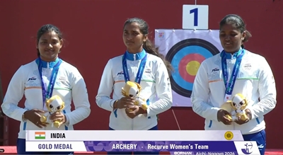 India bags Gold medal in Women’s Recurve Archery team event at Asian Games