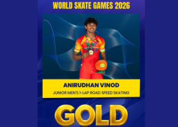India bags gold and silver in junior men’s one-lap road race at World Skate Games in Paraguay