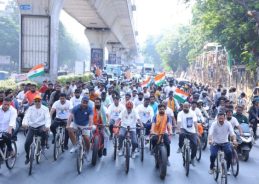 BJP MP Dr. K. Laxman joins cycling ride to spread awareness against drug abuse BJP MP Dr. K. Laxman joins cycling ride to spread awareness against drug abuse