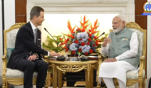 PM Modi holds bilateral meeting with Acting Head of State Liechtenstein’s Hereditary Prince Alois