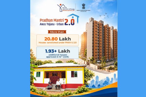 सरकार ने शहरी आवास मिशन के अंतर्गत 1.93 लाख आवासों को मंजूरी दी