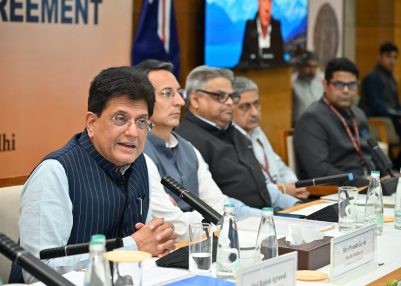Commerce Minister Piyush Goyal says India-New Zealand FTA will open new opportunities for Indian exporters Commerce Minister Piyush Goyal says India-New Zealand FTA will open new opportunities for Indian exporters