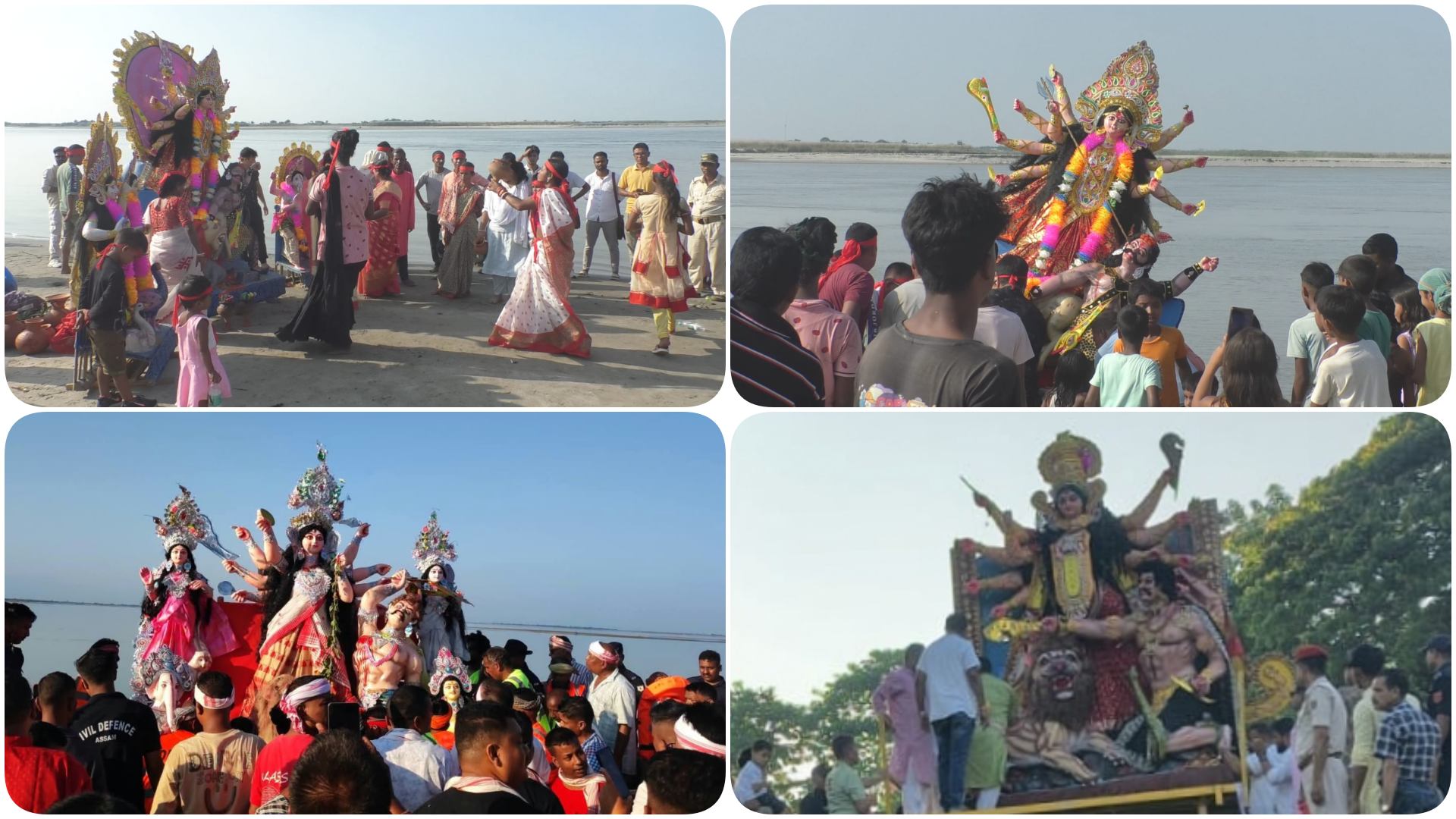 শাৰদীয় দুর্গা পূজাৰ অন্ত পৰে যদিও ৰাজ্যৰ বিভিন্ন স্থানত দেৱীৰ প্ৰতিমা বিসর্জন প্ৰক্ৰিয়া অব্যাহত