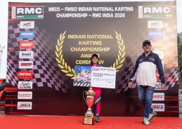 Faridabad’s Arshi Gupta wins Mini Max title at FMSCI RMC India National Karting Championship 2026