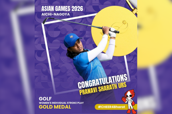 Pranavi Urs becomes first Indian woman golfer to win Gold medal at Asian Games