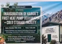 Kargil’s First Heat Pump Dehydration and Cold Storage Facility Inaugurated in Ladakh
