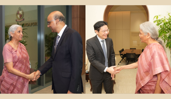 Finance Minister Nirmala Sitharaman holds meetings with Singapore President Tharman Shanmugaratnam & PM Lawrence Wong