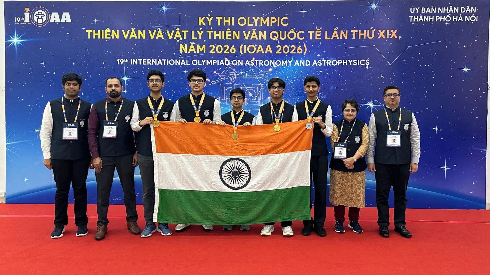 भारत ने 19वें अंतरराष्ट्रीय खगोल विज्ञान और खगोल भौतिकी ओलंपियाड 2026 में किया शानदार प्रदर्शन
