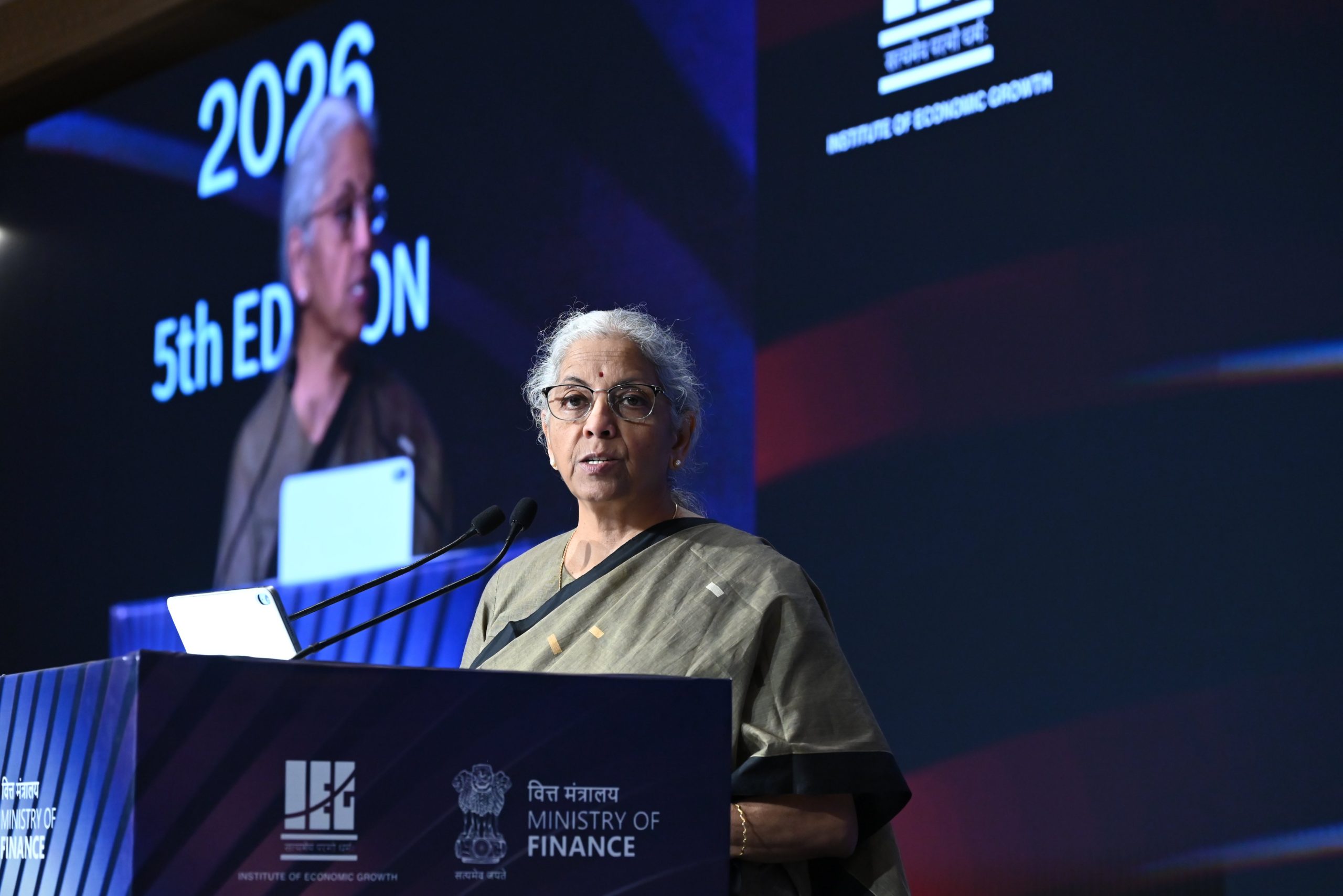 सरकार ने GST और 4 श्रम संहिताओं के माध्यम से राष्ट्रीय ढांचों को मजबूत किया: निर्मला सीतारामन