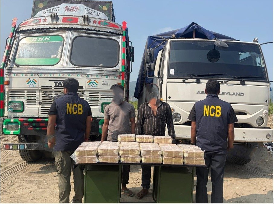 NCB Seizes Drugs Worth ₹43 Crore in Guwahati, Two Traffickers Arrested