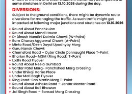 Delhi Traffic Police issue advisory in view of the law and order situation