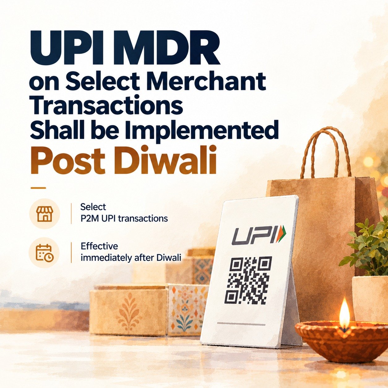 NPCI postpones implementation of MDR on select Person-to-Merchant UPI transactions