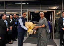 FM Nirmala Sitharaman arrives in Bangkok on official visit, receives welcome at Suvarnabhumi Airport