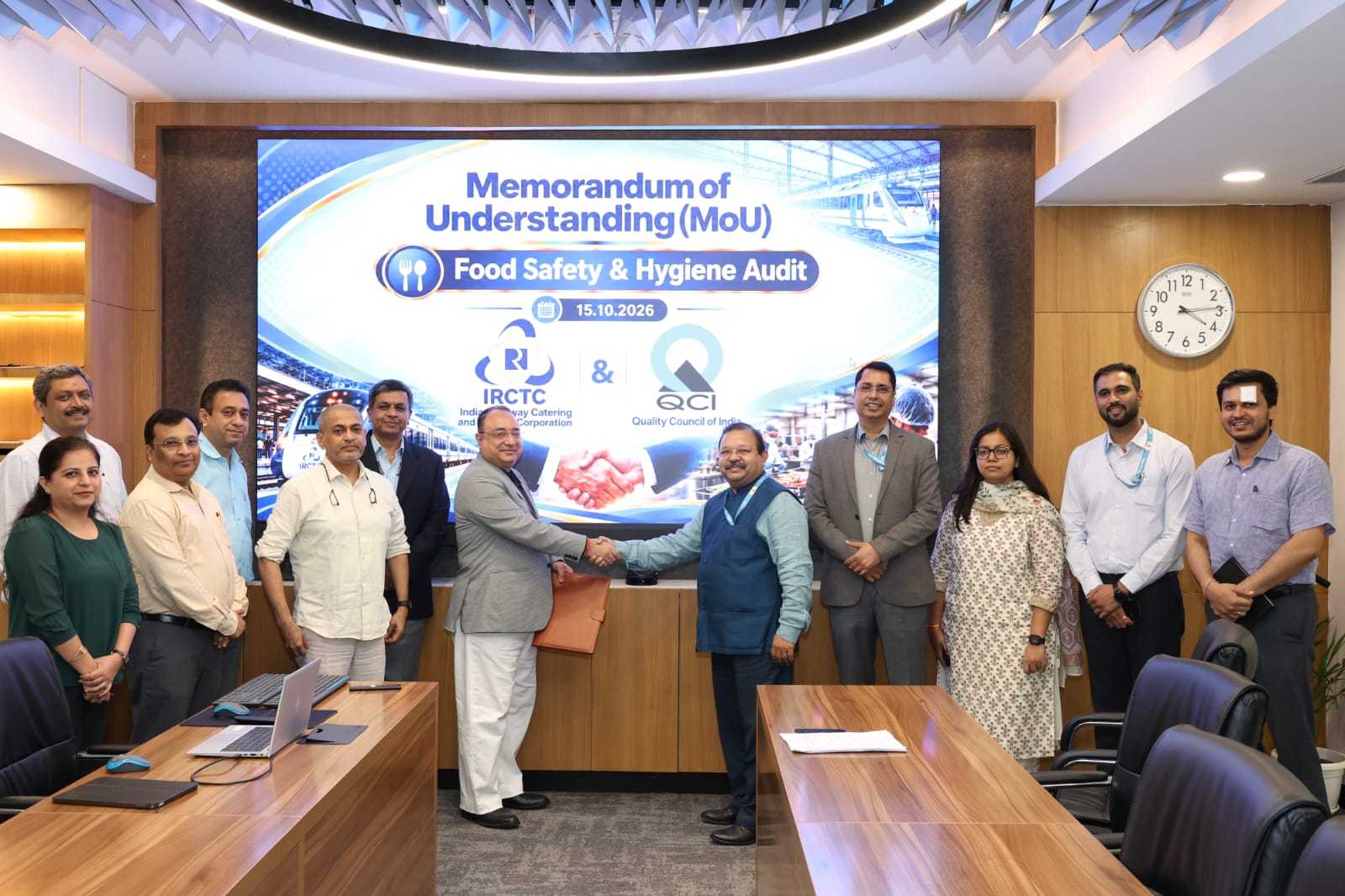 IRCTC signs MoU with Quality Council of India