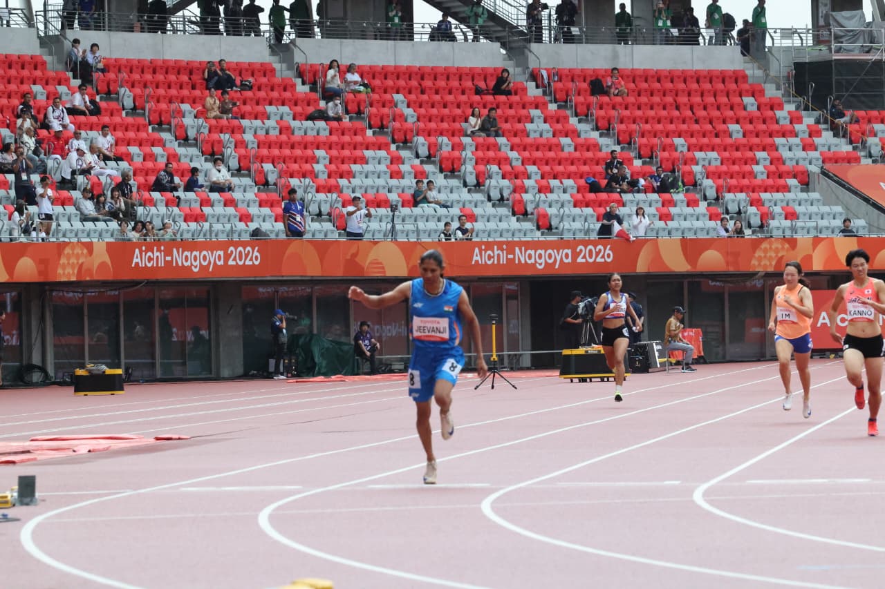 Deepthi Jeevanji Wins Gold in Women’s 400m T20, Sets New Games Record at Asian Para Games 2026
