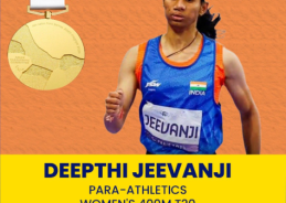 Asian Para Games: Deepthi Jeevanji Wins Gold in Women’s 400m T20, India’s Medal Tally Reaches 23