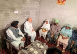 Home Minister Amit Shah meets family members of anti-drugs activists in Punjab