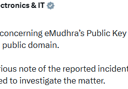MeitY Says Impact of eMudhra Security Incident on Indian Websites, Apps Very Limited MeitY Says Impact of eMudhra Security Incident on Indian Websites, Apps Very Limited