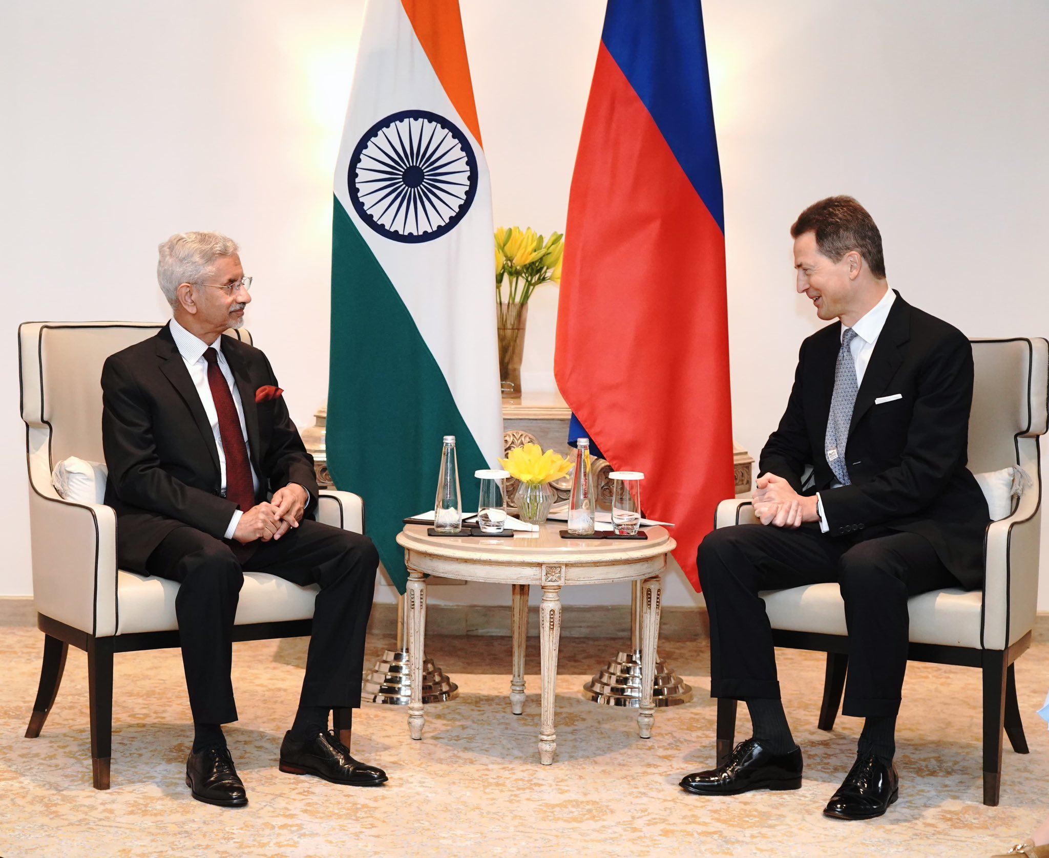 EAM S Jaishankar calls on Acting Head of State of Liechtenstein’s Hereditary Prince Alois