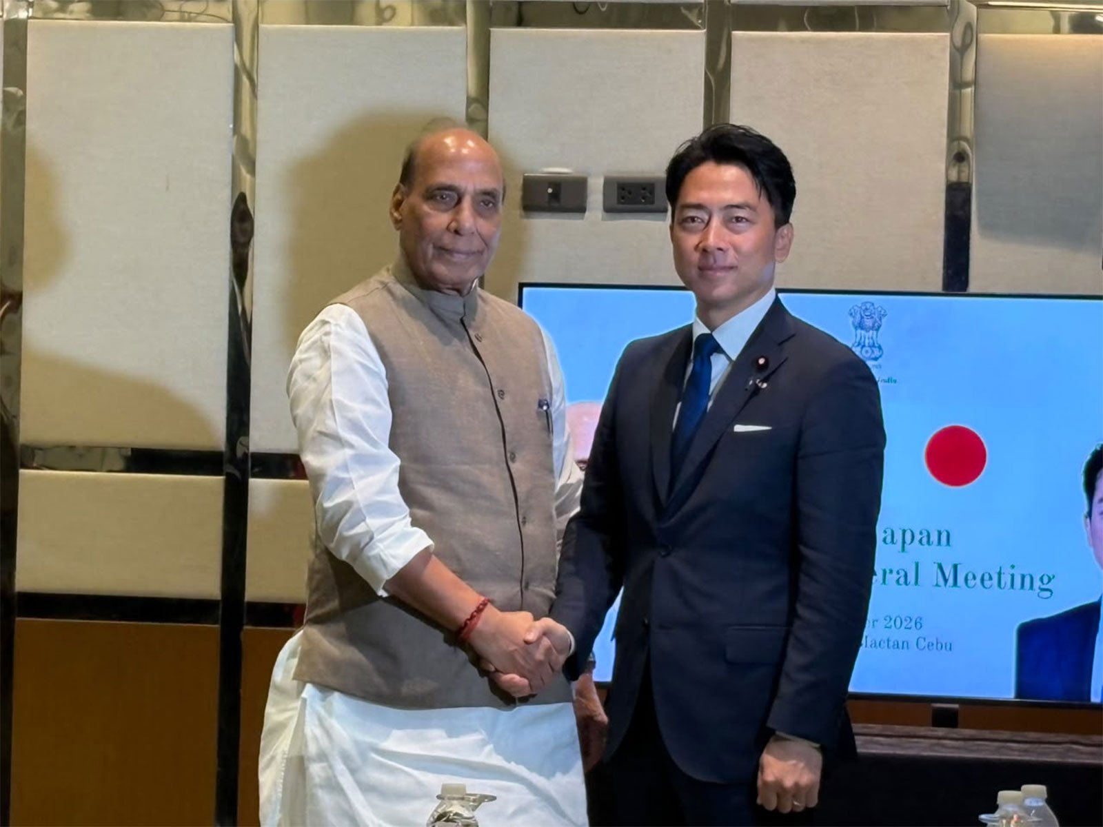 Defence Minister Rajnath Singh holds bilateral meeting with his Japanese counterpart, Shinjiro Koizumi, in Philippines