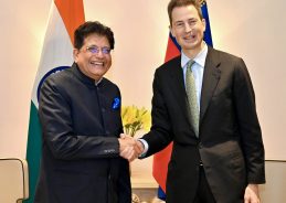 Commerce Minister Piyush Goyal meets Hereditary Prince of Liechtenstein, Alois, in New Delhi today Commerce Minister Piyush Goyal meets Hereditary Prince of Liechtenstein, Alois, in New Delhi today