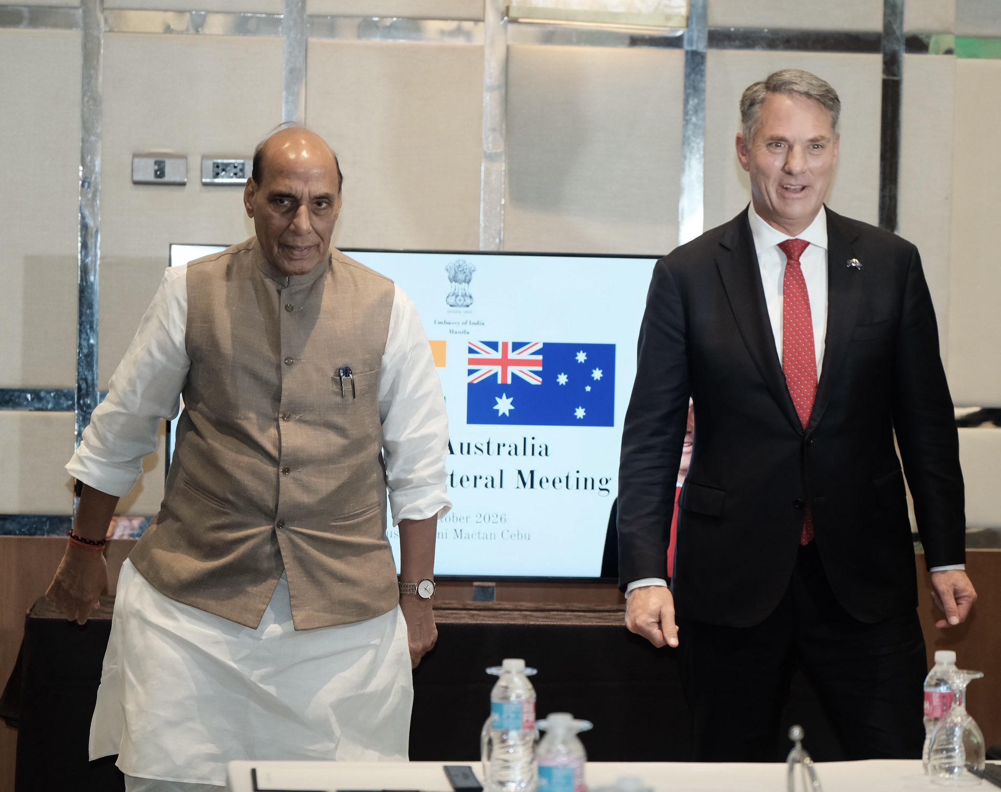 Defence Minister Rajnath Singh meets Australian counterpart Richard Marles on ADMM-Plus sidelines in Philippines
