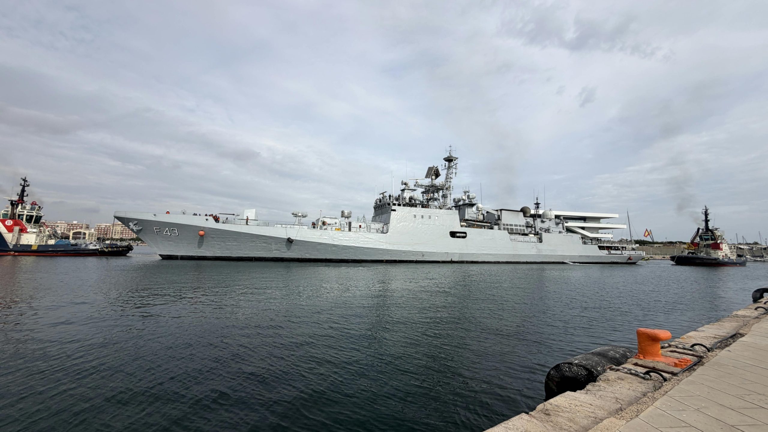 INS Trishul reaches Valencia as part of deployment to Mediterranean, Atlantic Regions