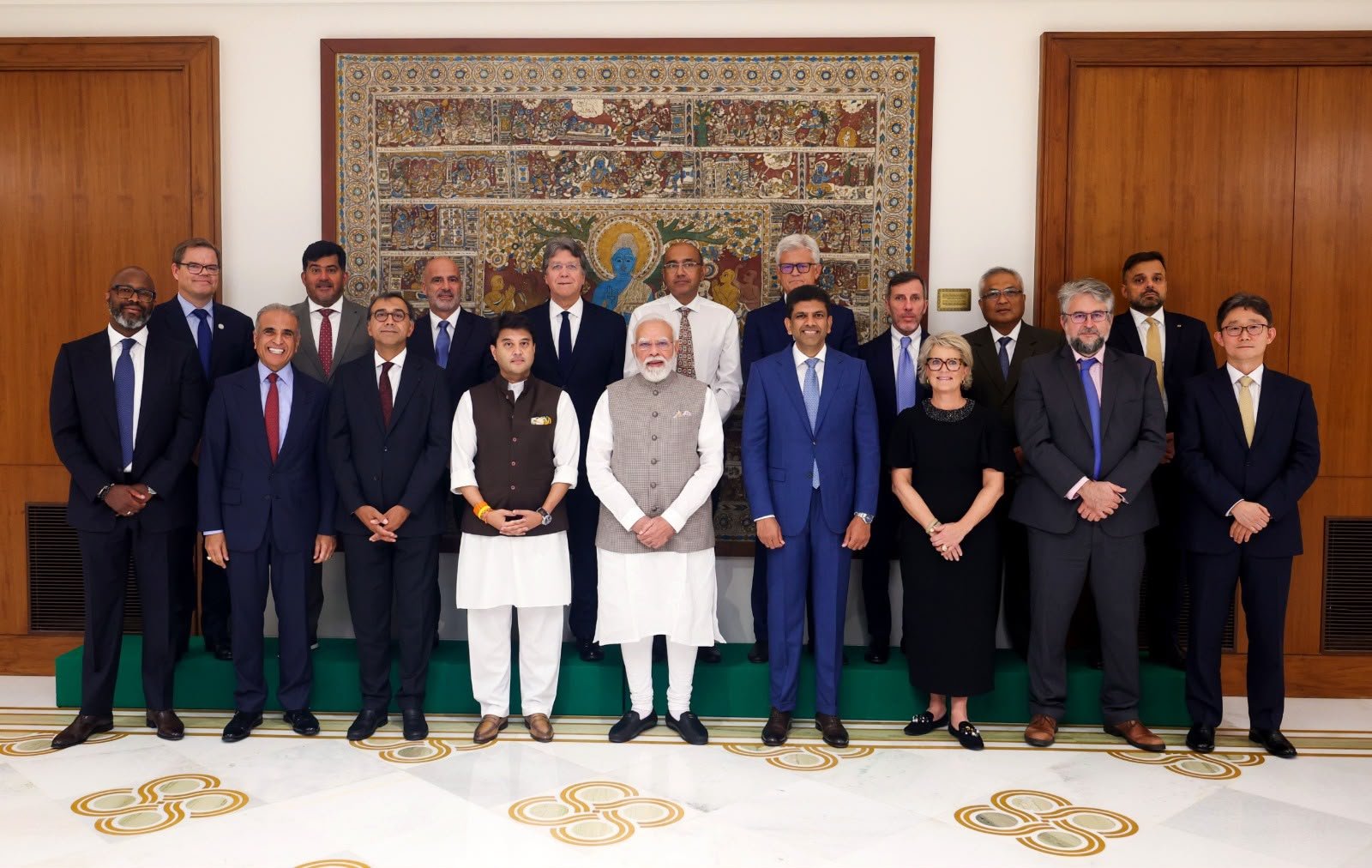 PM Modi interacts with GSMA Board members at Seva Teerth